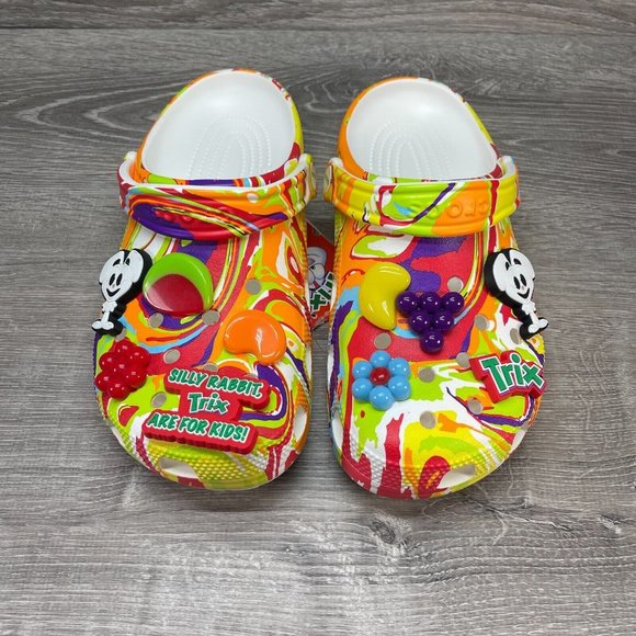 Crocs x Trix Cereal Tie Dye Classic Clog Mens Multi Sizes Available 207922 94S - Picture 6 of 16